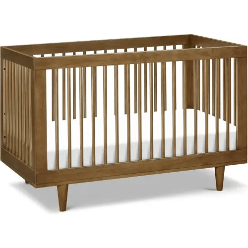 DaVinci Marley 3-in-1 Convertible Baby Crib - GREENGUARD Gold Certified - Convertible Crib to Toddler Bed and Daybed - Baby Bed w/ 4 Adjustable Heights - Easy to Assemble Wooden Crib - Walnut