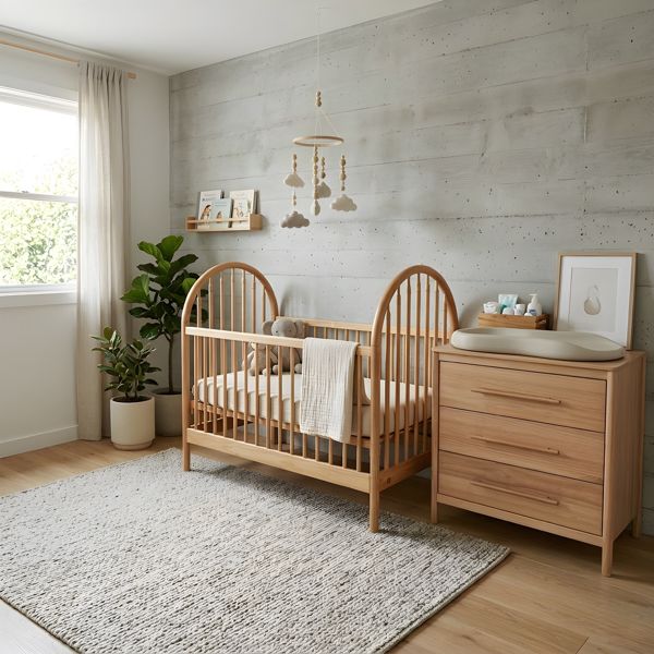 Gusto + Darcy Aphrodite Cot Maple Wash with Eldita Mattress & 3 Drawer Chest Package Deal