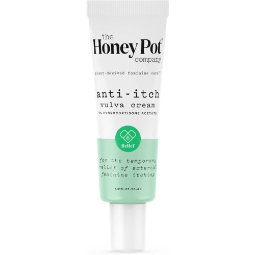 The Honey Pot Company - Feminine Anti-Itch Cream - At Home or On the Go Medicated Cream to Relieve Itching and Discomfort. Maximum Strength - 1 fl. Oz.