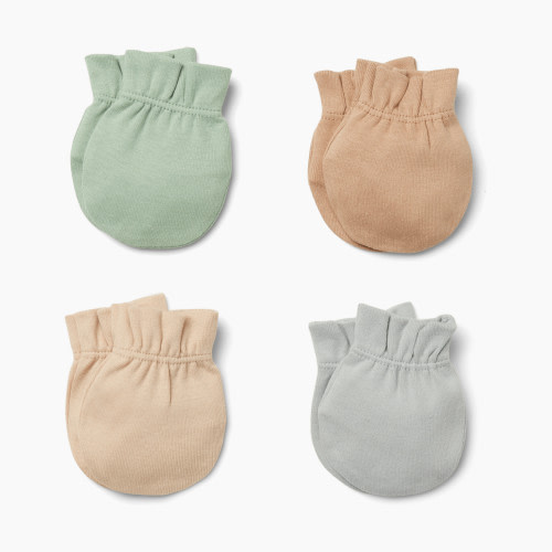 Small Story 4 Pack Mittens - Neutrals, 0-6 M