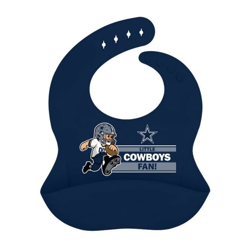 Babyfanatic Officially Licensed Unisex Silicone Baby Bib - Nfl Dallas Cowboys.