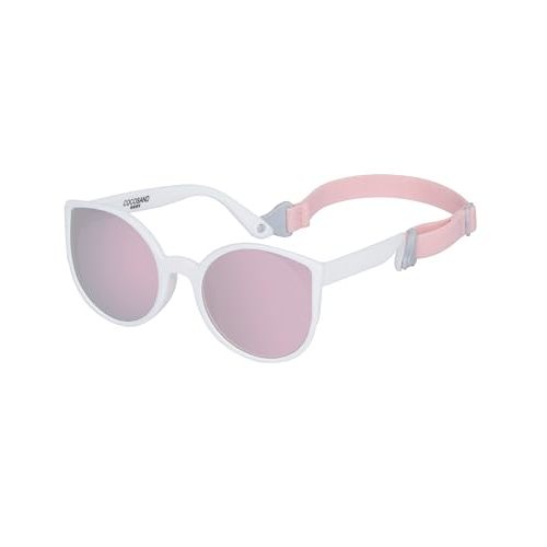 COCOSAND Baby Sunglasses with Strap Polarized Cat Eye UV400 for Infant Toddler Girl 3-24 Months