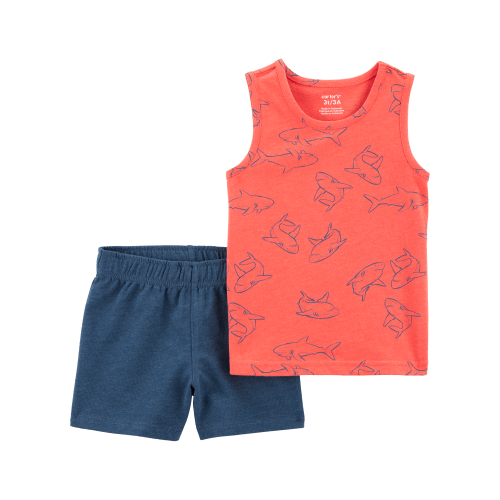 Baby 2-Piece Shark Tank & Pull-On Short Set - Carter's | Carter's