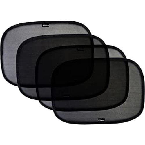 Enovoe Car Window Shade for Baby - (4 Pack) - 19"x12" Premium Cling Baby Sun Shade for Car Window Side - Sun, Glare and UV Rays Protection for Your Child