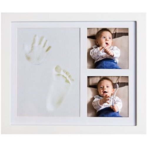 JOYBINO Baby Clay Handprint & Footprint Photo Frame Kit for Newborn Girls & Boys | Unique Baby Shower Gift Set for Newborn Parents | Memorable Keepsake Decoration for Nursery Room Wall