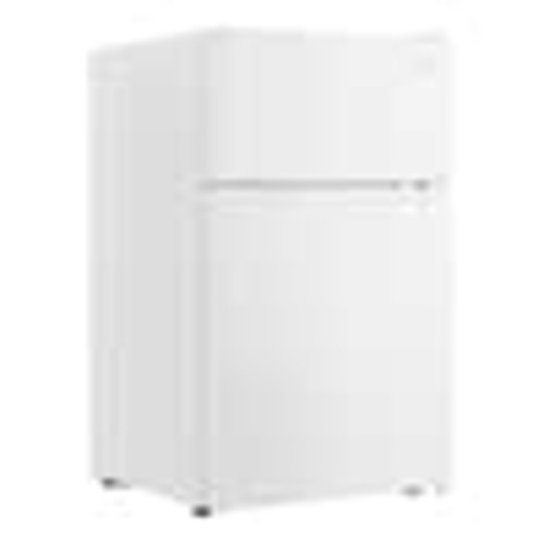 Vissani 3.1 cu. ft. 2-Door Mini Refrigerator in White With Freezer, ENERGY STAR HVDR31GWE