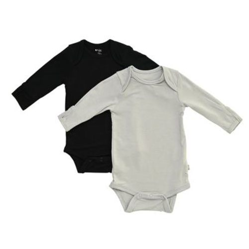 Kyte Baby 2-pack Long Sleeve Bodysuit In Midnight And Storm