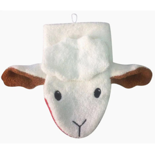 Organic Sheep Washcloth Hand Puppet