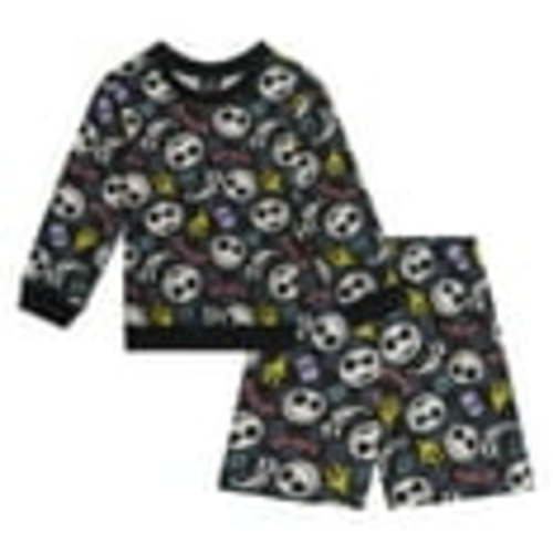Disney Nightmare Before Christmas Jack Skellington French Terry Sweatshirt and Shorts Outfit Set Toddler to Big Kid