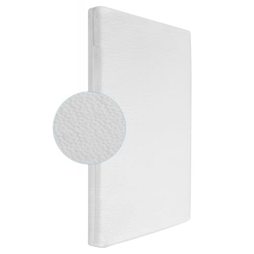 ThrivyHero Mini Crib Mattress, 2-Stage Dual Firmness with High Density Support Foam and Cooling Gel Memory Form, 38 x 24inch Mini Mattress for Crib with Ultra-Soft Jacquard Cover, Washable, White
