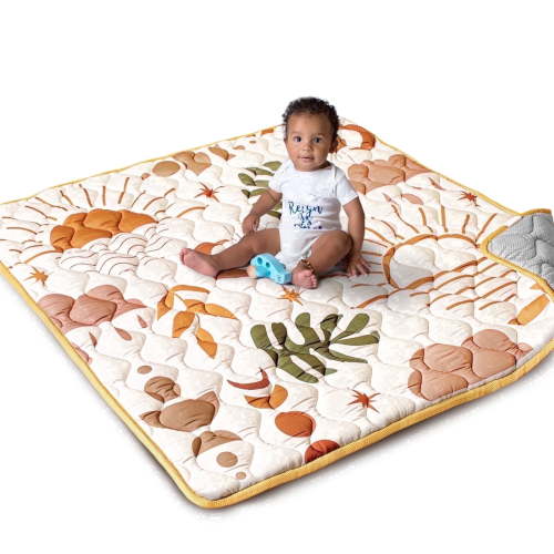 Beavtaens, Baby Play Mat, 50" x 50", Soft for Infants