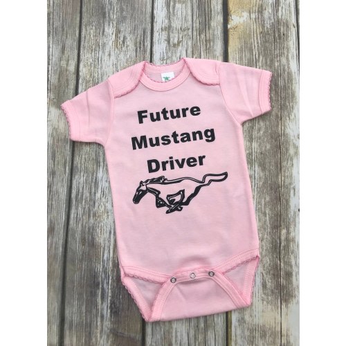 Future Mustang Driver Baby Bodysuit ! For the newest mustang enthusiasts!