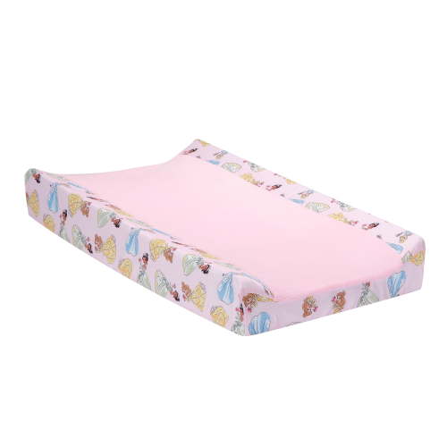 Lambs & Ivy Disney Princesses Changing Pad Cover - Cinderella, Belle & Tiana