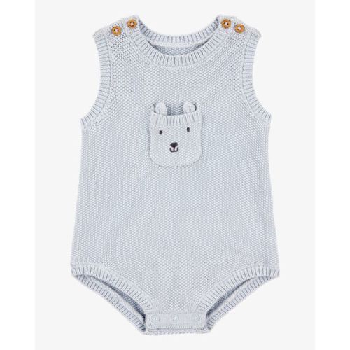 Baby Solid Cotton Romper - Blue - Carter's | Carter's