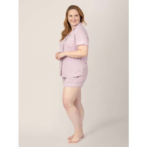 Clea Bamboo Short Sleeve Pajama Set | Lilac