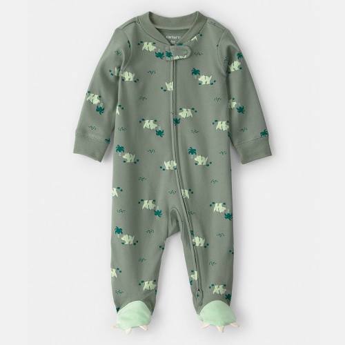 Baby Boy Carter's Dinosaur 2-Way Zip Cotton Sleep & Play Pajamas