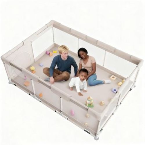 Large Baby Playpen – 47×70.86in Toddler Play Yard, Indoor Activity Fence for Apartments, Safe & Spacious Play Area