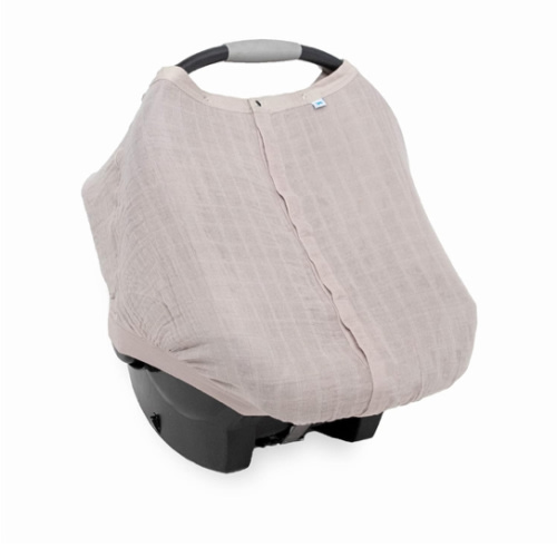Little Unicorn Breathable Car Seat Canopy | Magnetic Closure Cover & Universal Fit | Protection & Privacy for Baby (Porpoise)