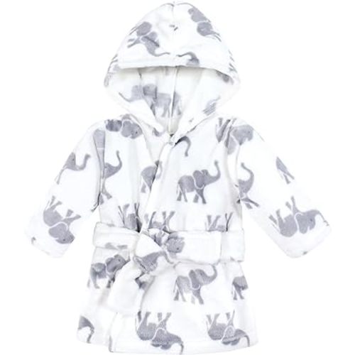 ** Elephant**Hudson Baby Unisex Baby Plush Animal Face Bathrobe