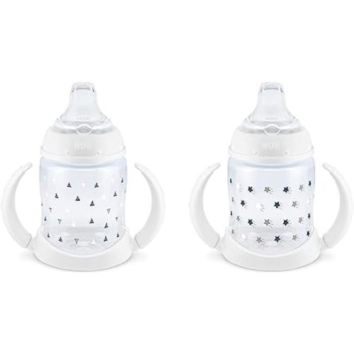 NUK Learner Cup, 6+ Months, Timeless Collection, Amazon Exclusive, 5 Oz, Pack of 2 – BPA Free, Spill Proof Sippy Cup