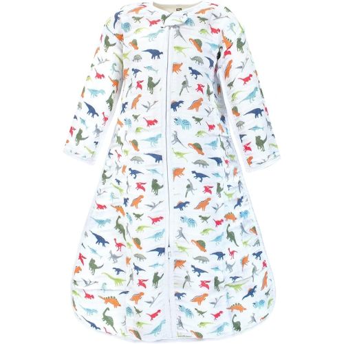 Hudson Baby Unisex Baby Long Sleeve Muslin Sleeping Bag, Wearable Blanket, Sleep Sack (0-6 months)
