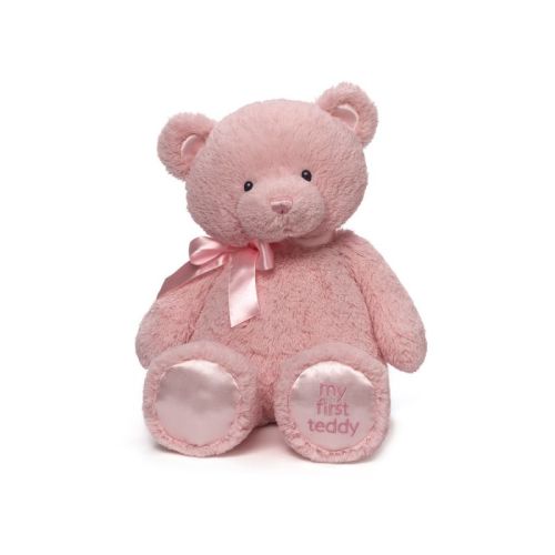 Baby GUND My First Teddy Bear, Ultra Soft Animal Plush Toy for Babies and Newborns, Pink, 18”