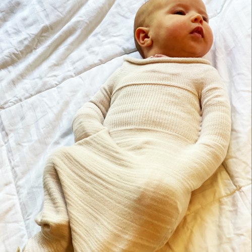 Bamboo Beige Swaddelini Baby Sleep Sack