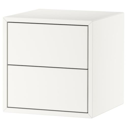 EKET Cabinet with 2 drawers - white 13 3/4x13 3/4x13 3/4 "
