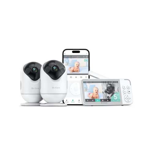 VistaView Smart WiFi Baby Monitor - SBM001 with 2 Cameras