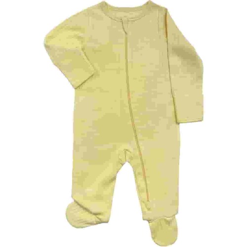 Wonder Nation Baby Gender Neutral Zip Front Footed Sleep N Play Pajamas, Sizes Preemie-6/9 Months