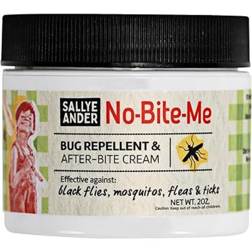 SALLYEANDER No Bite Me All-Natural Bug & Insect Repellent - Anti Itch Cream - 2 oz - Safe for Kids and Infants - Repels Mosquitoes, Black Flies, Fleas, and Ticks