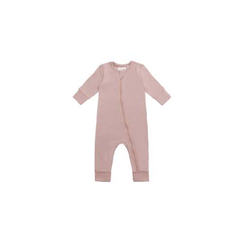 Organic Cotton Gracelyn Zip Onepiece - Powder Pink