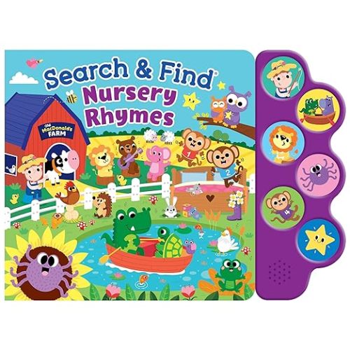 Search & Find: Nursery Rhymes – Sing Along with 6 Favorite Nursery Rhymes for Toddlers, Ages 2 and Up - 6-Button Sound Book