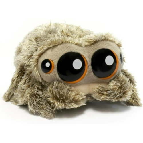 Cute Jumping Spider Plush Toy, Salticidae Springspinnen Spider Stuffed Animals Soft Spider Plushie Dolls Birthday Gifts for Kids Fans Adults Children