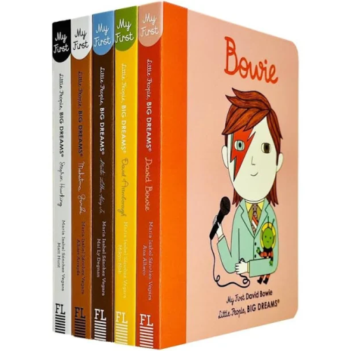 Little People, Big Dreams Series 3 : 5 Books Collection Set By Maria Isabel Sanchez Vegara (David Bowie, David Attenborough, Martin Luther King Jr, Mahatma Gandhi, Stephen Hawking)