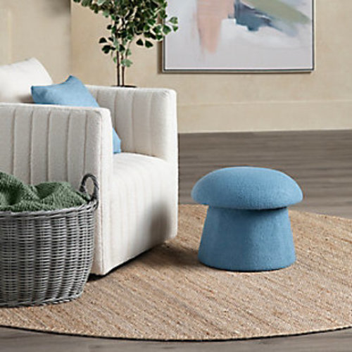 Evolution Mushroom Ottoman with Storage - Blue