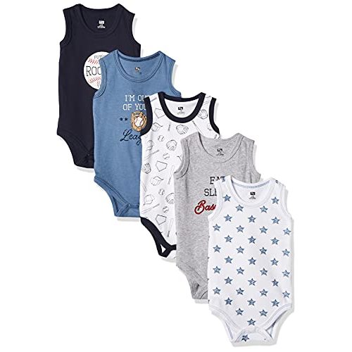 Hudson Baby Unisex Baby Cotton Sleeveless Bodysuits