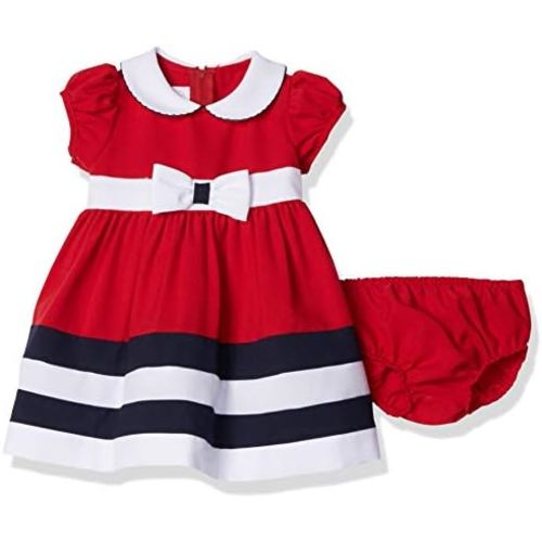 Bonnie Baby Baby Girls' Peter Pan Collar Nautical Dress and Panty Set