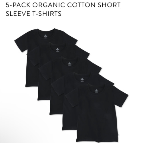 5-Pack Organic Cotton Short Sleeve T-Shirts | Honest Baby Clothing