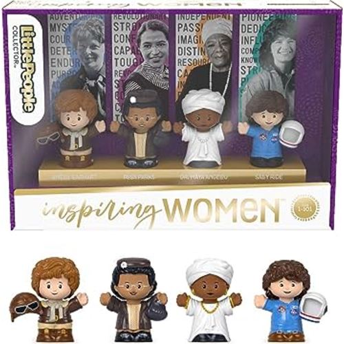 Little People Collector Inspiring Women Special Edition Set, 4 Figures for Adults & Fans in Display Box