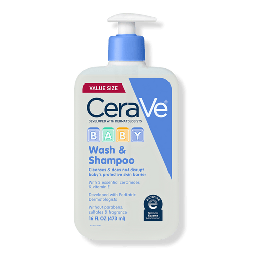 Baby Wash & Shampoo, 2-in-1 Gentle Tear-Free Cleanser for Sensitive Skin & Hair - 16.0 oz