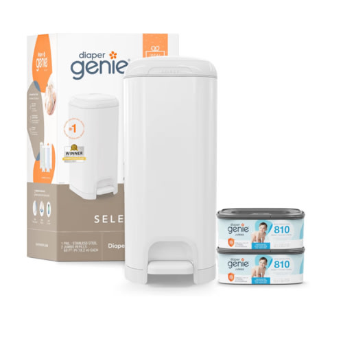 Diaper Genie Select Pail Gift Set with 2 Jumbo Refill (810CT) US 1/CS