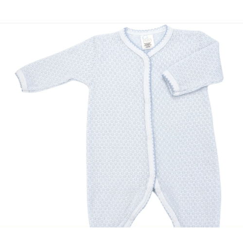 Paty Knit Footie in blue