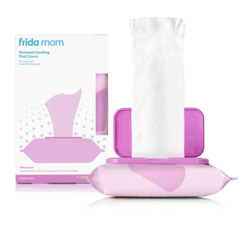 Perineal Medicated Witch Hazel Full-Length Cooling Pad Liners for Postpartum Care by Frida Mom | Speeds Healing and Reduces Swelling for Perineal Area | 24-Count