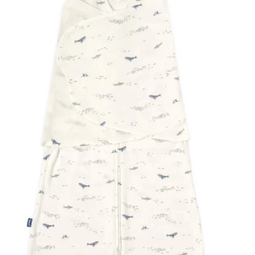 Ocean Life Cotton Swaddle | HALO