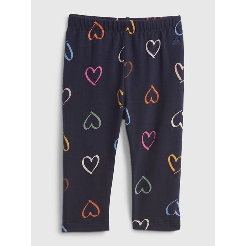 Baby Organic Cotton Mix and Match Print Leggings in hearts, size: 6-12 M