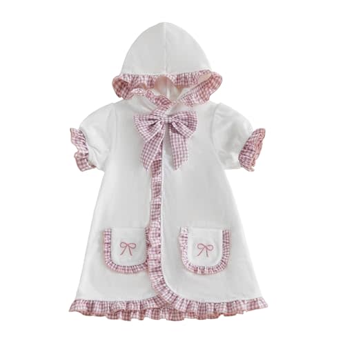 woshilaocai Toddler Baby Swim Cover Up Boy Girl Terry Cloth Hooded Zip-up Cover Ups for Swimwear Summer Beach