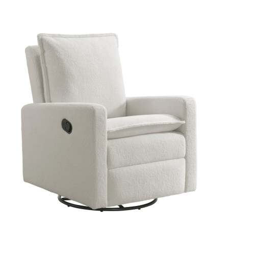 Uptown Swivel Rocker and Recliner – Soho Baby Boucle White