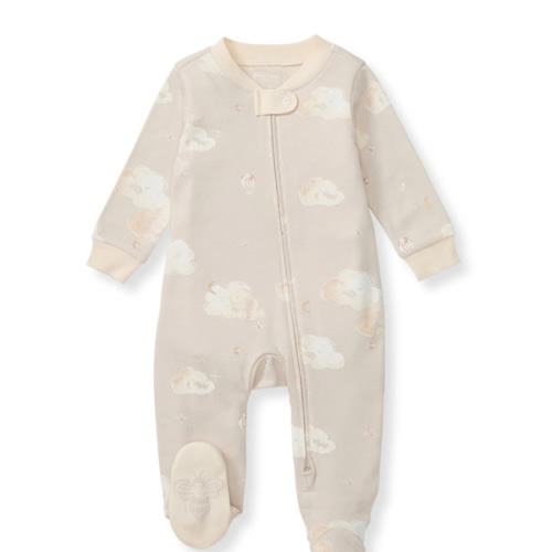 Good Night Sky Organic Cotton Sleep & Play - Limestone