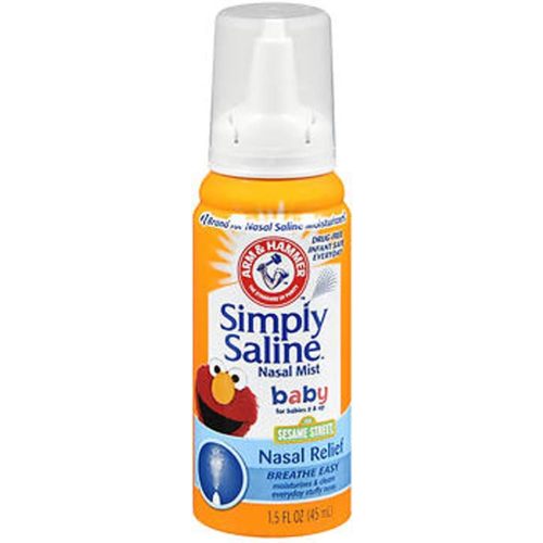 Simply Saline Nasal Mist Baby 1.5 oz (Pack of 2)